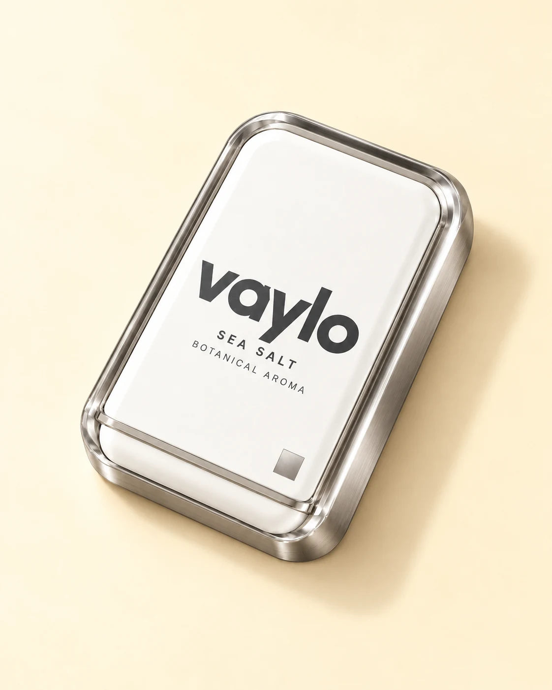 VAYLO Sea Salt — angled view packaging concept