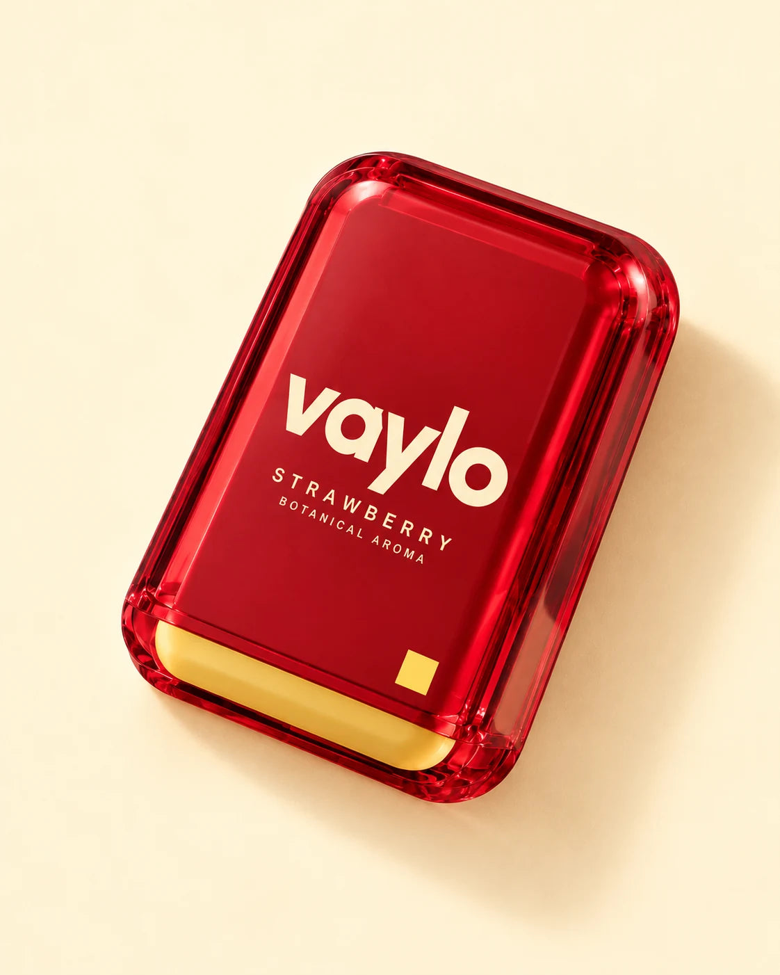 VAYLO Strawberry — angled view packaging concept